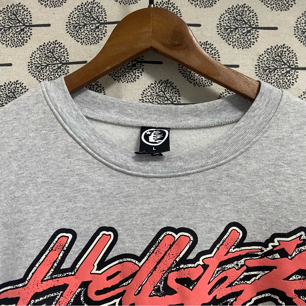 Hellstar Capsule 9 Crew Neck Grey Sweatshirt - image 5